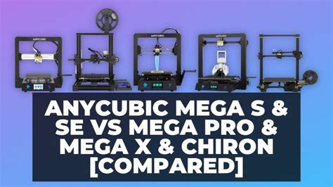 anycubic mega s|Anycubic Mega S & SE vs Mega Pro & Mega X & Chiron [Compared].